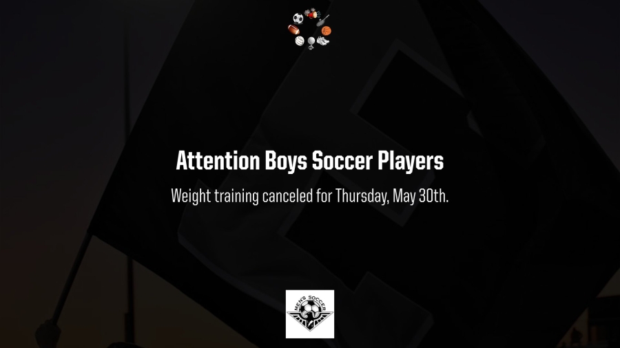 Boys Soccer Announcement 5/30